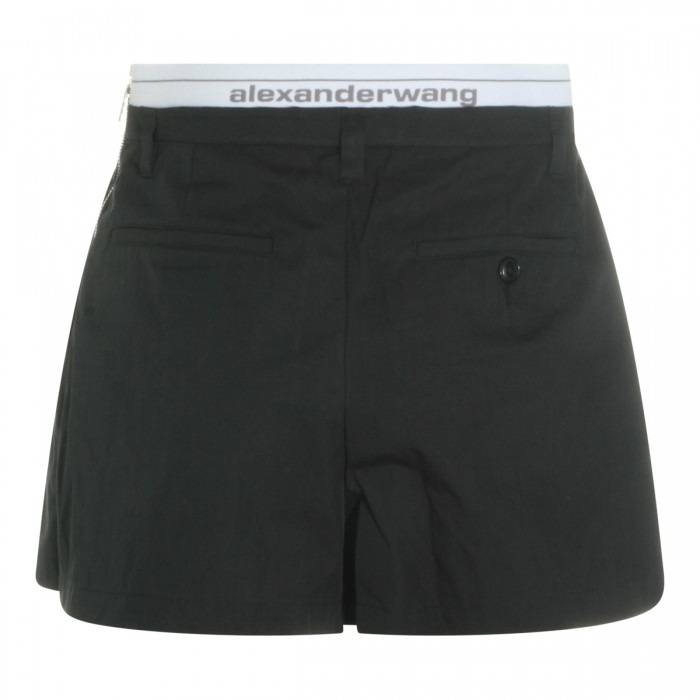BLACK COTTON SHORTS 2