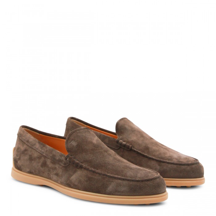 DARK BROWN LEATHER LOAFERS 2