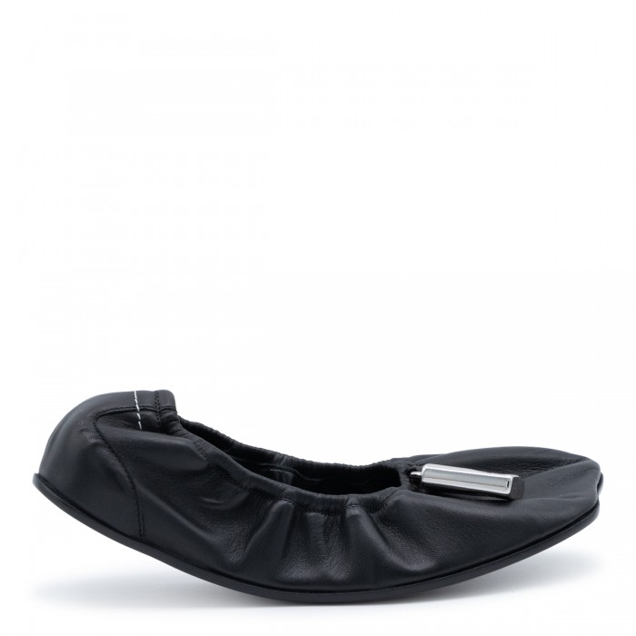 BLACK BALLET SHOES FLATS