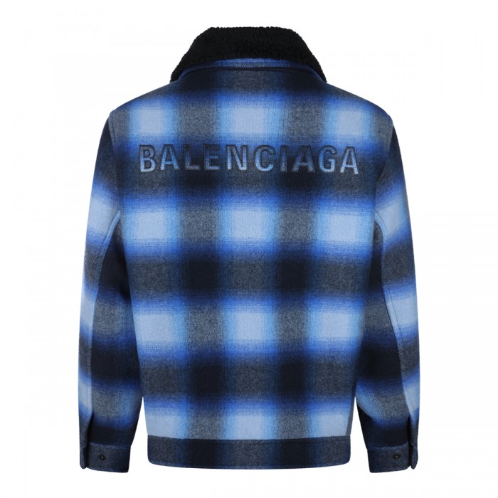 BLUE AND BLACK WOOL CHECK... 2