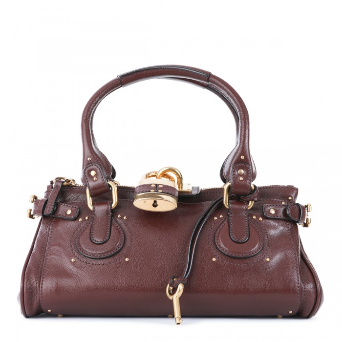 BROWN LEATHER PADDINGTON...