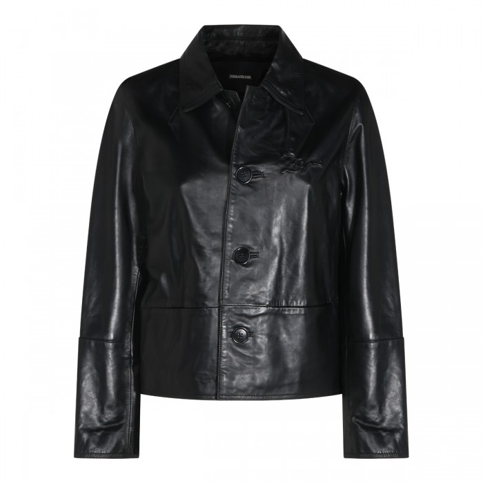 BLACK LEATHER JACKET