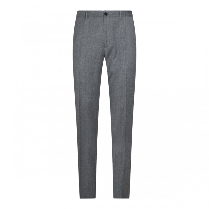 LIGHT GREY VIRGIN WOOL PANTS