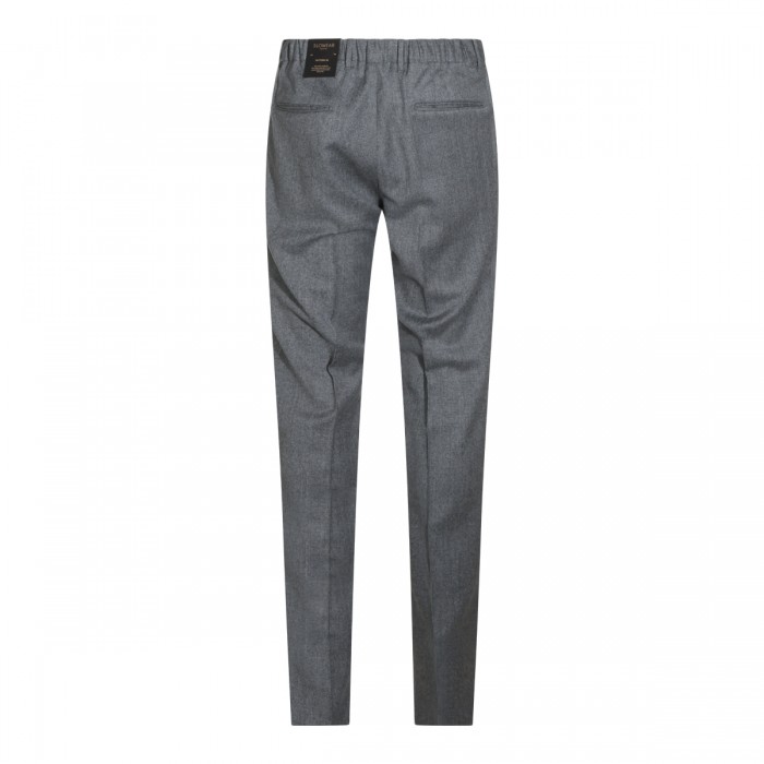 LIGHT GREY VIRGIN WOOL PANTS 2