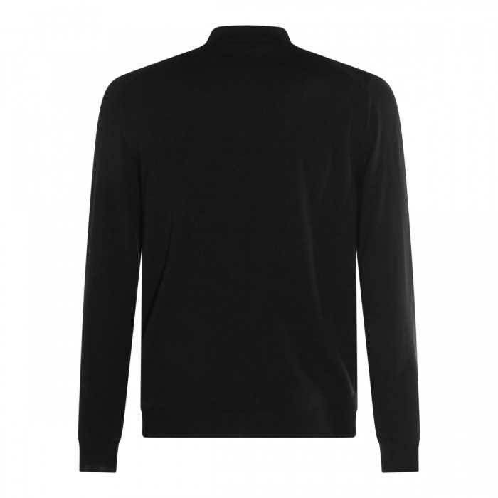 BLACK VIRGIN WOOL SWEATER 2