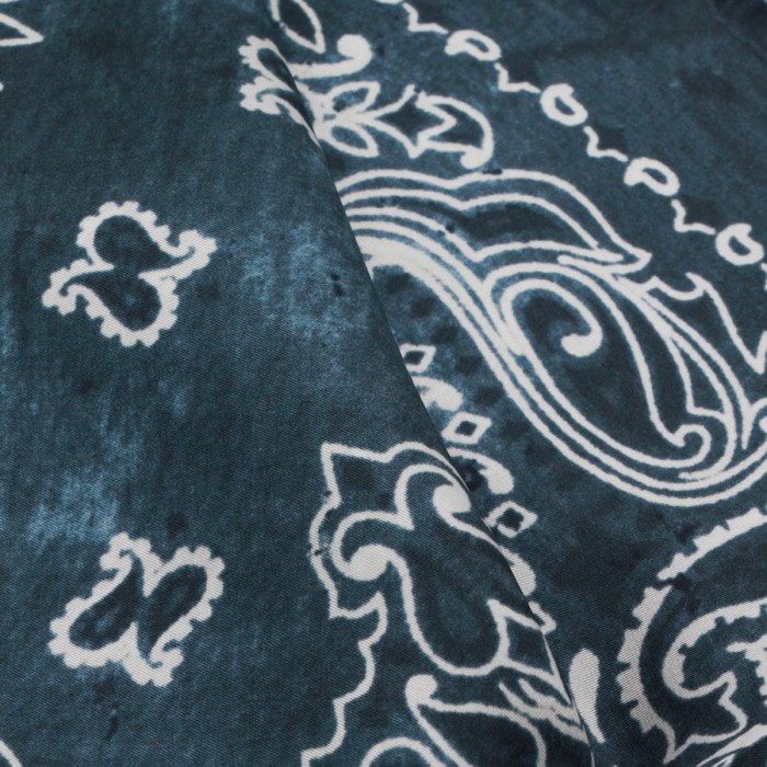 DENIM BLUE SILK SCARF 2