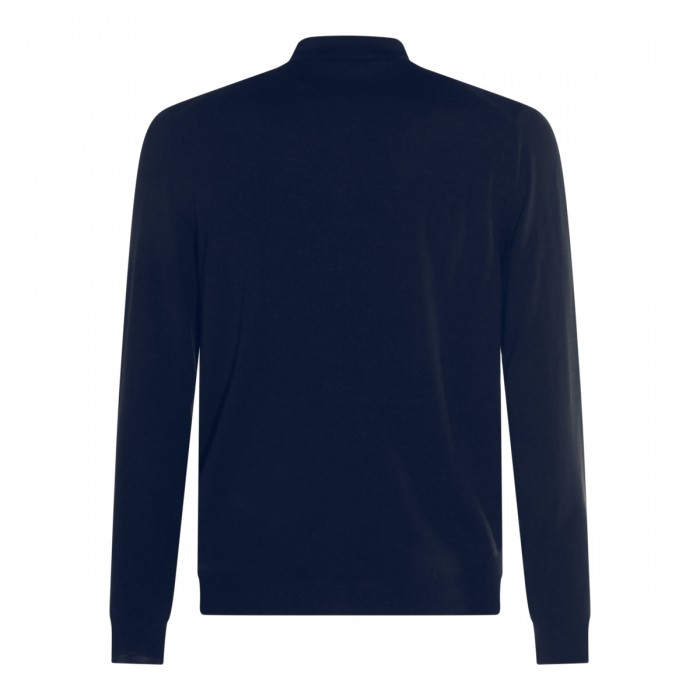 NAVY VIRGIN WOOL SWEATER 2