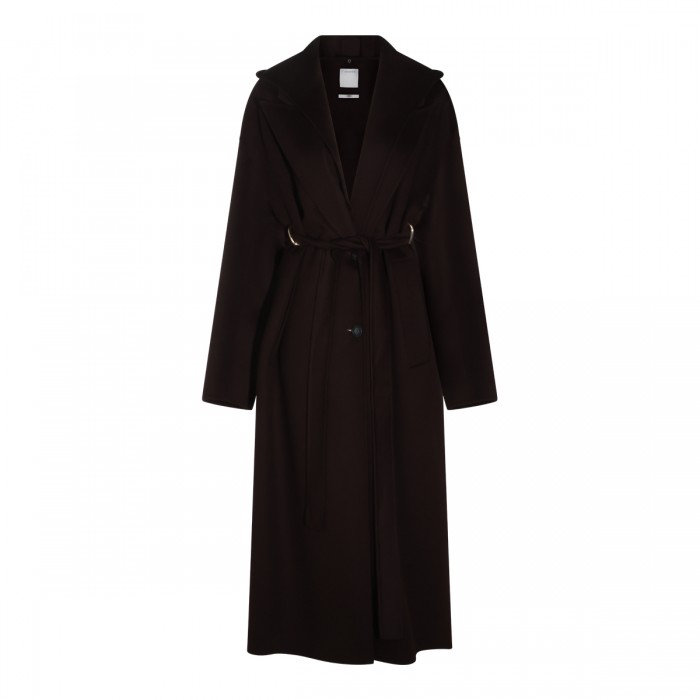 BROWN VIRGIN WOOL OLMO LONG...