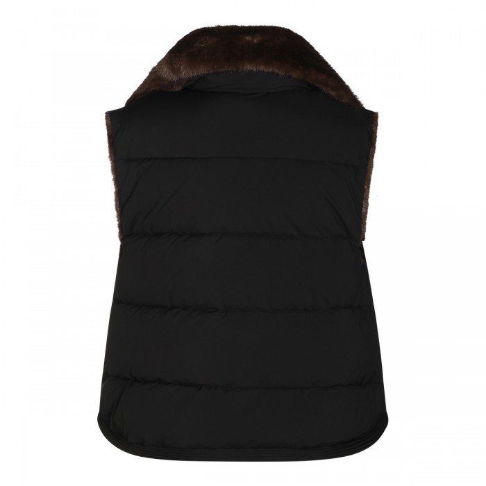 BLACK PUFFER VEST DOWN JACKET 2