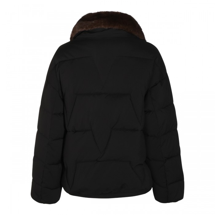 BLACK PUFFER DOWN JACKET 2