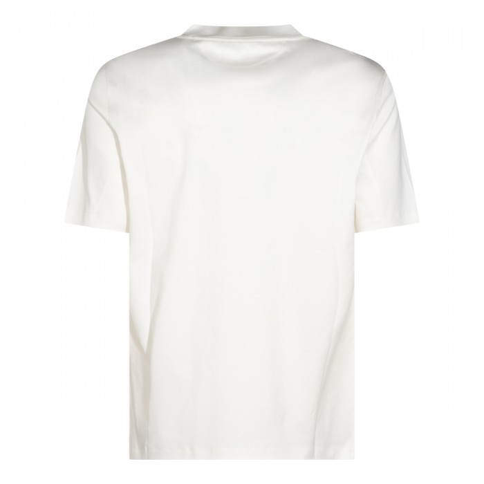 WHITE COTTON PRINTED T-SHIRT 2