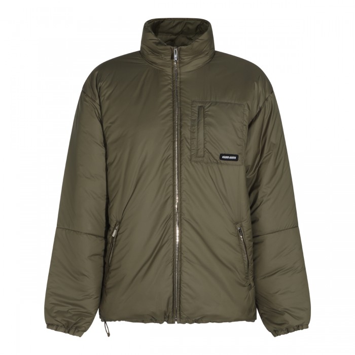 MILITARY GREEN PUFFER DOWN...