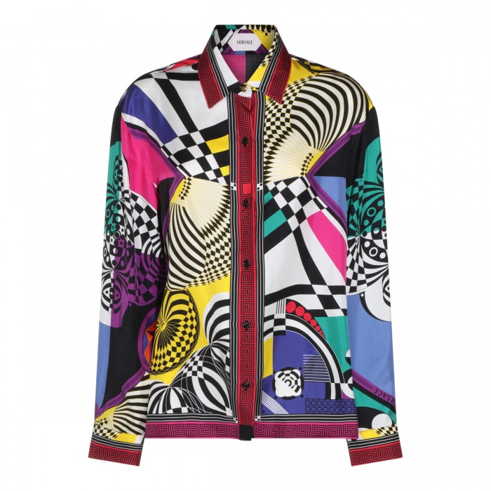 MULTICOLOR SILK BAROQUE SHIRT
