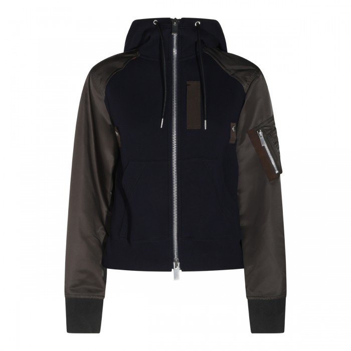 NAVY AND KHAKI SWEATSHIRT