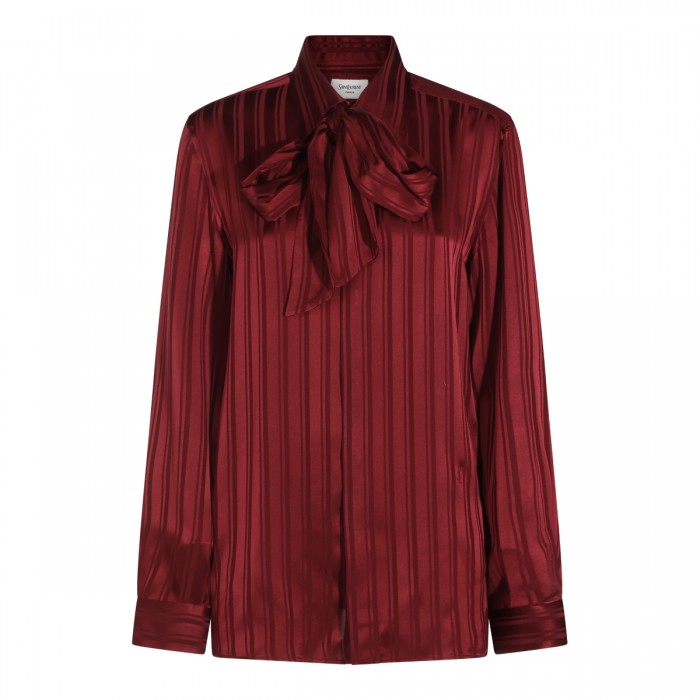 BORDEAUX SILK SHIRT