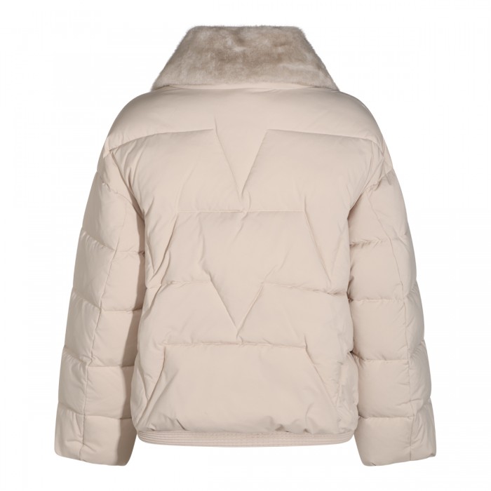 CREAM PUFFER DOWN JACKET 2
