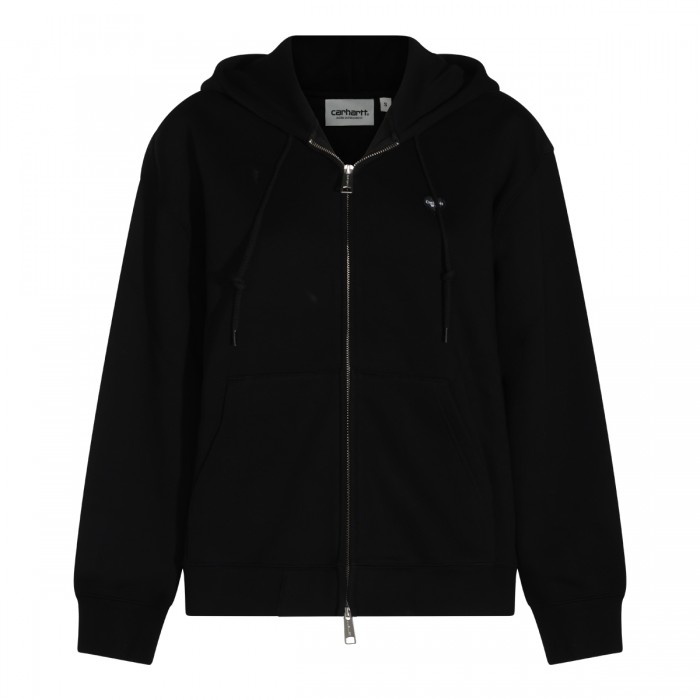 BLACK COTTON HOODED SMALL...