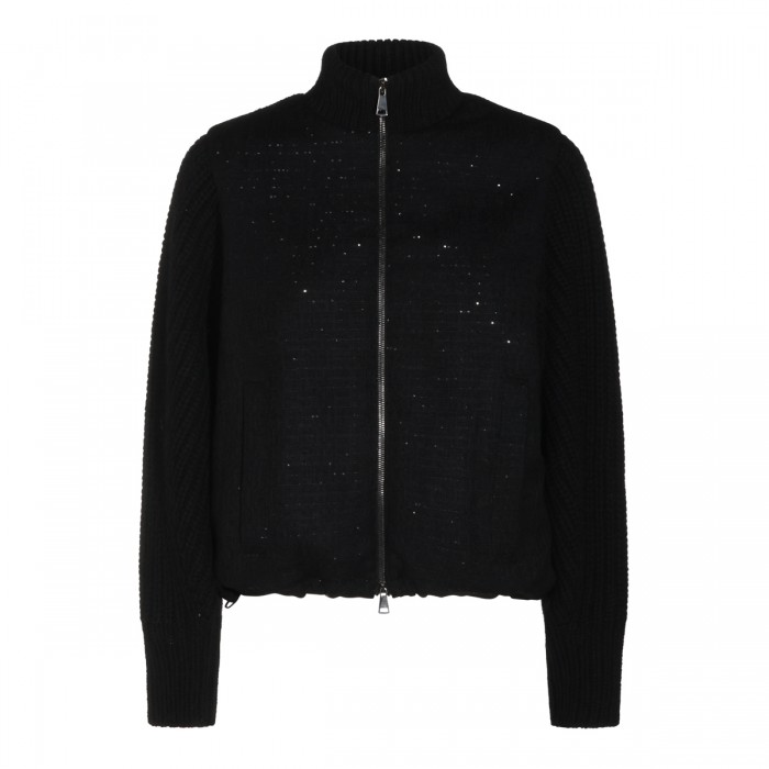 BLACK VIRGIN WOOL BLEND...