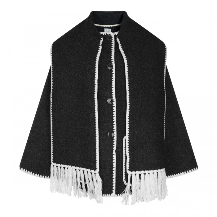 BLACK WOOL COAT
