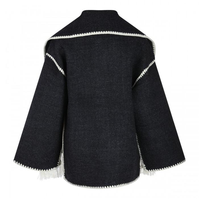 BLACK WOOL COAT 2