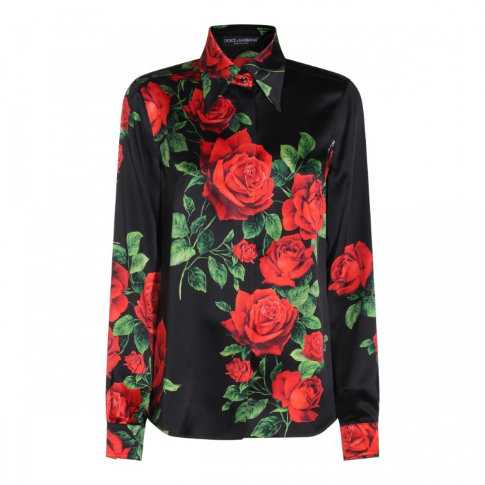 MULTICOLOR SILK BEZEL SHIRT