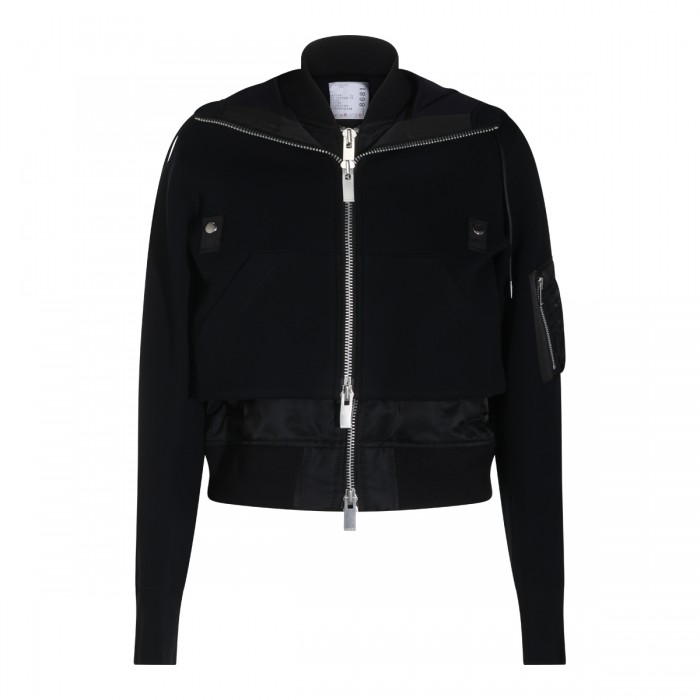 BLACK SPONGE SWEATSHIRT