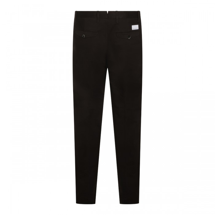 BLACK COTTON STRETCH CHINO... 2