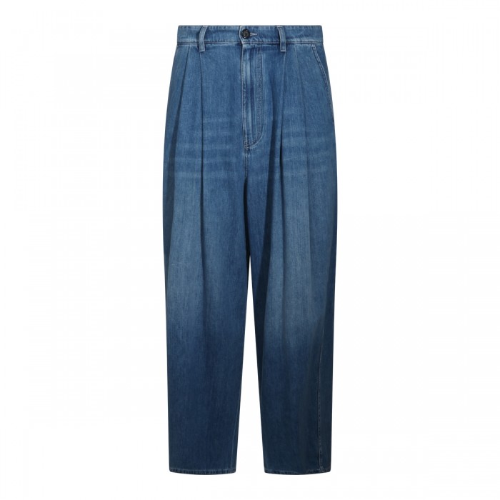 DARK BLUE COTTON JEANS