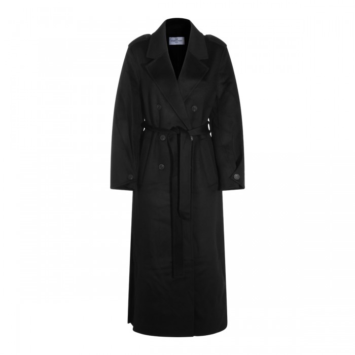 BLACK WOOL COAT