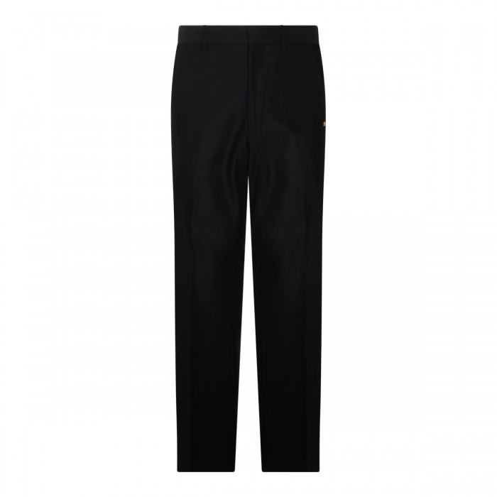BLACK WOOL PANTS