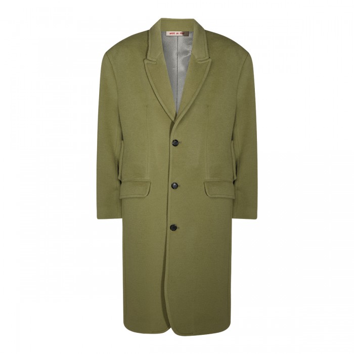 GREEN WOOL COAT