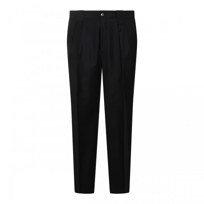 BLACK WOOL PANTS