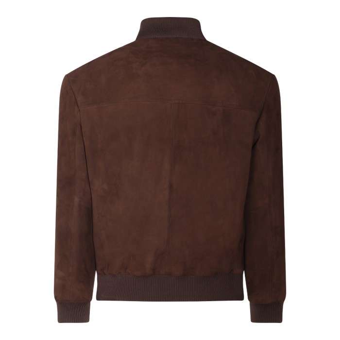 DARK BROWN LEATHER JACKET 2