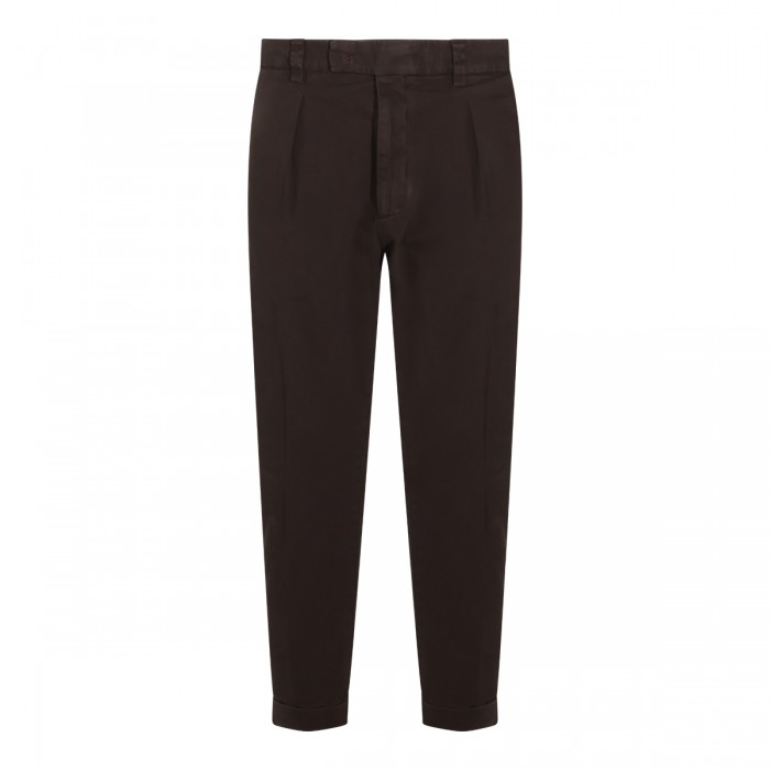 BROWN COTTON PANTS