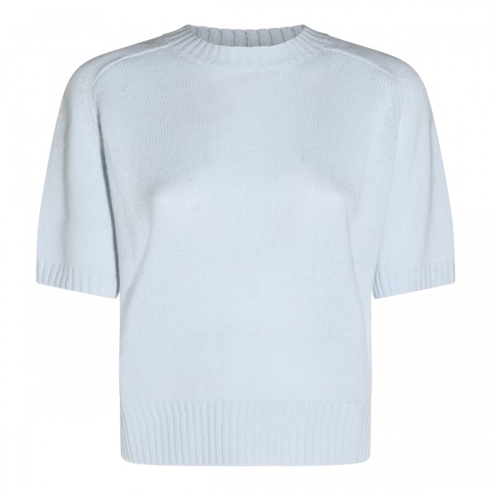 LIGHT BLUE WOOL KNITWEAR