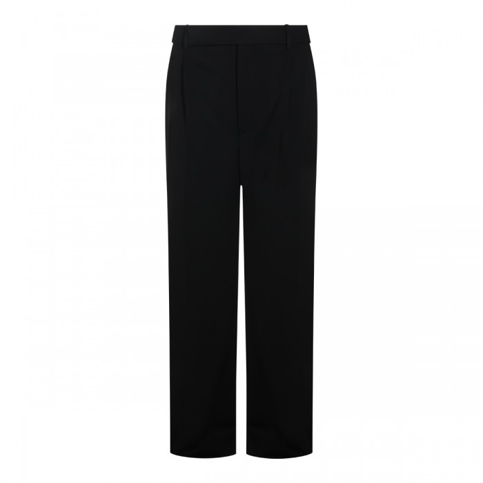 BLACK WOOL PANTS