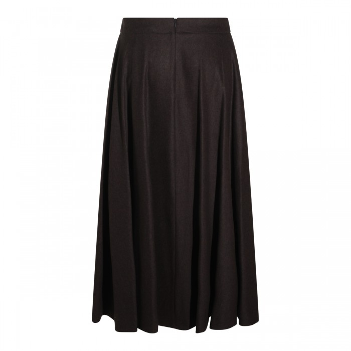 BROWN MIDI SKIRT 2
