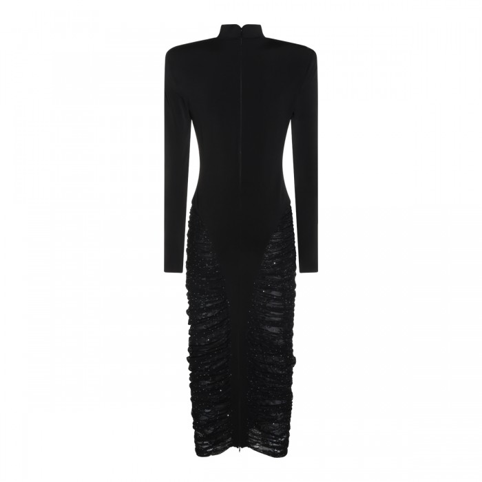 BLACK MIDI DRESS 2