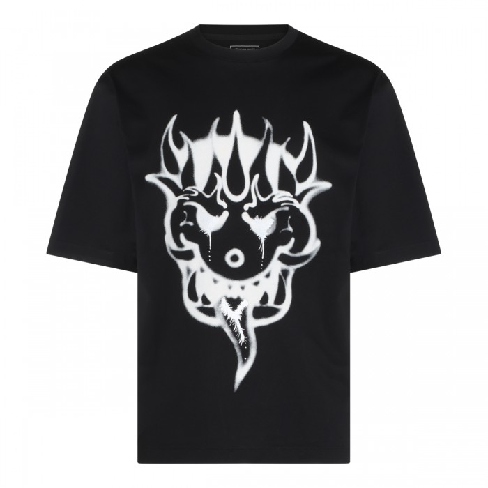 BLACK COTTON T-SHIRT