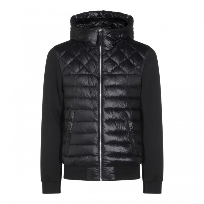 BLACK COTTON DOWN JACKET