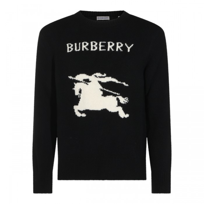 BLACK WOOL KNITWEAR