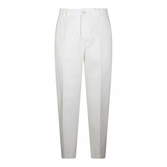 WHITE COTTON JEANS