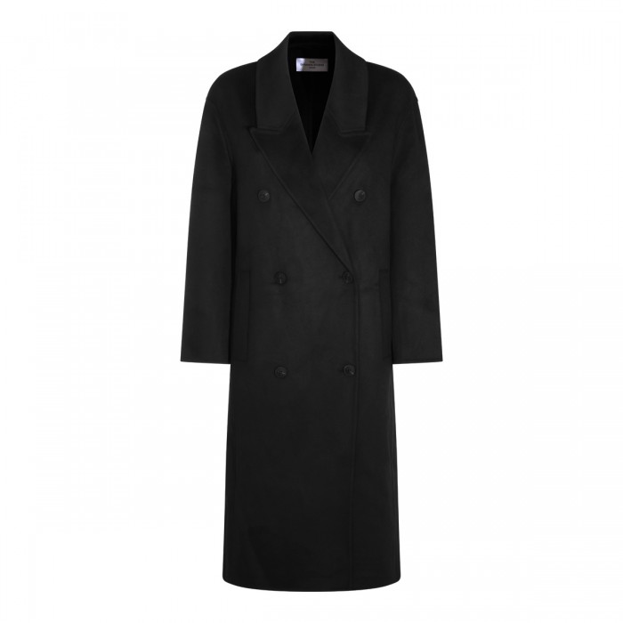 BLACK WOOL COAT