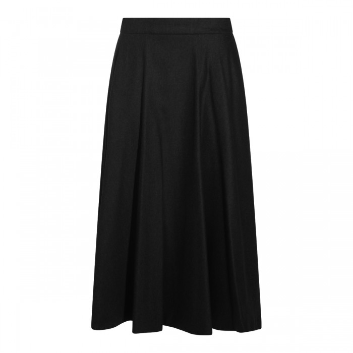 BLACK MIDI SKIRT