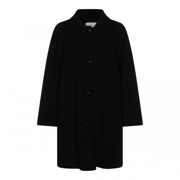 BLACK WOOL INA COAT