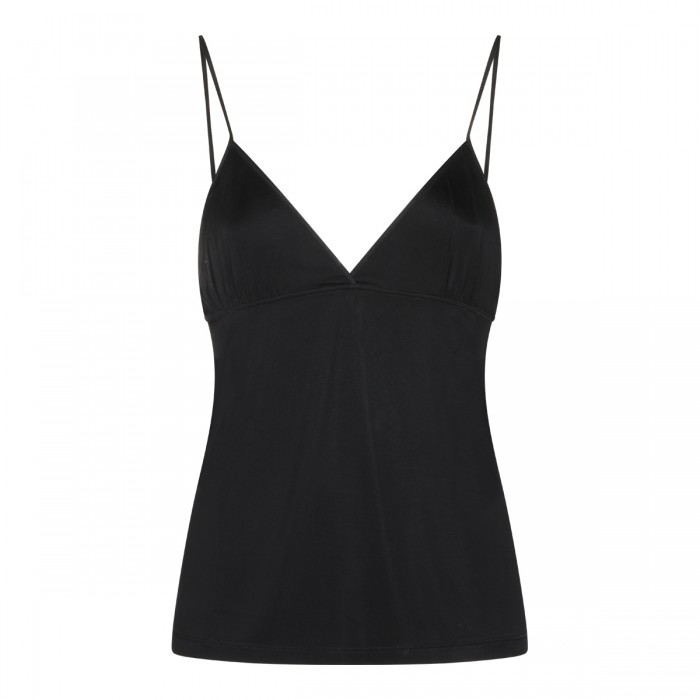 BLACK VISCOSE TOP