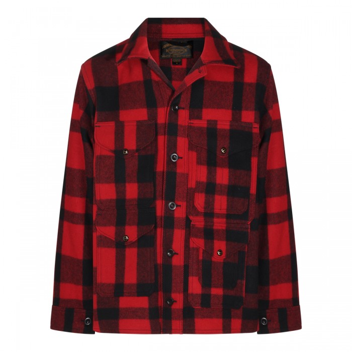 RED AND BLACK WOOL CASUAL...
