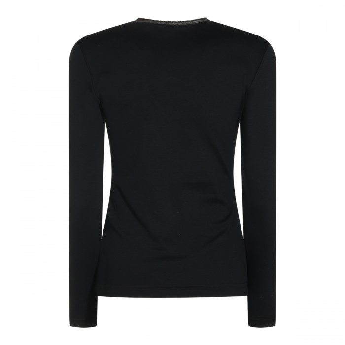 BLACK COTTON T-SHIRT 2