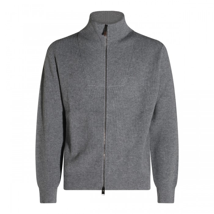 GREY WOOL KNITWEAR