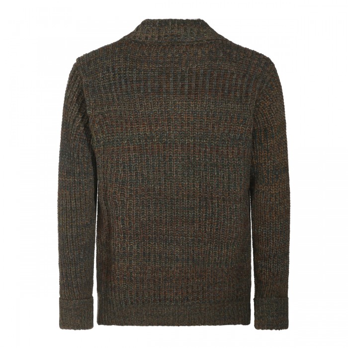 DARK GREEN WOOL KNITWEAR 2